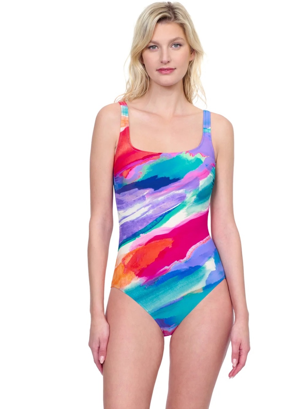 NWT Gottex PALMA DE MALLORCA SQUARE NECK ONE PIECE SWIMSUIT 16